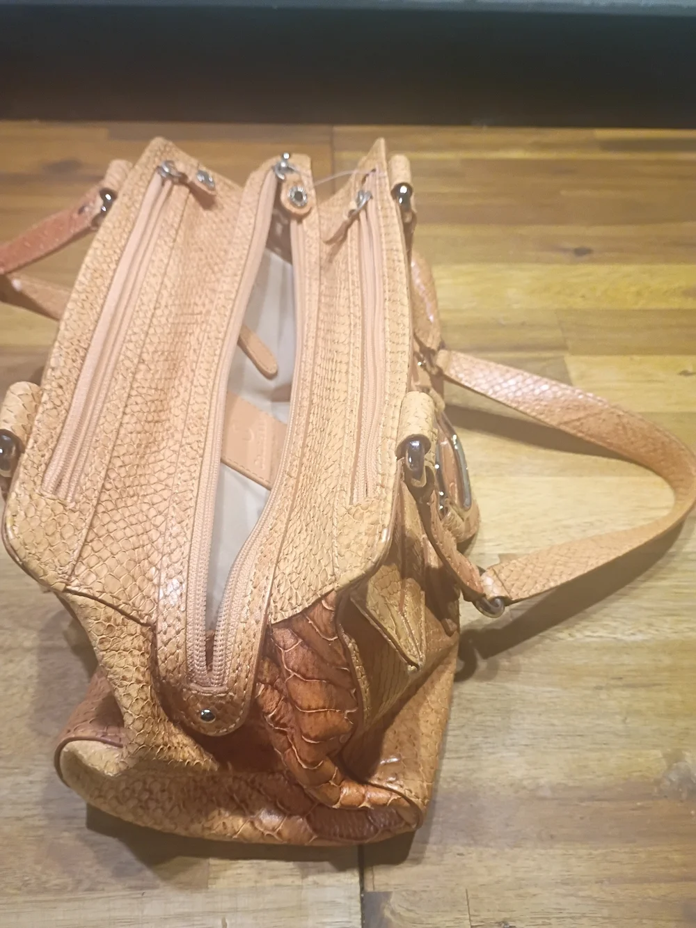 Cole Haan Trinity Python Print Handbag